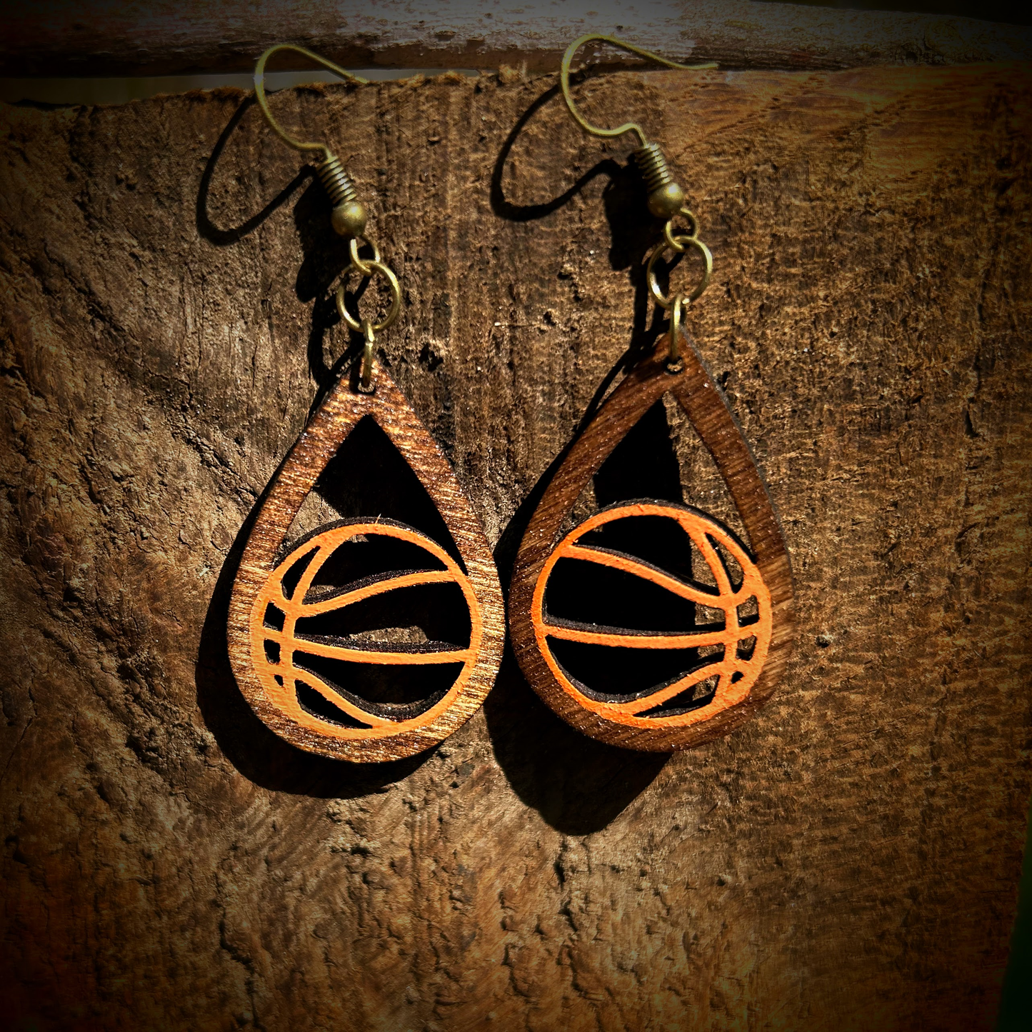 Basketball Teardrop Earrings